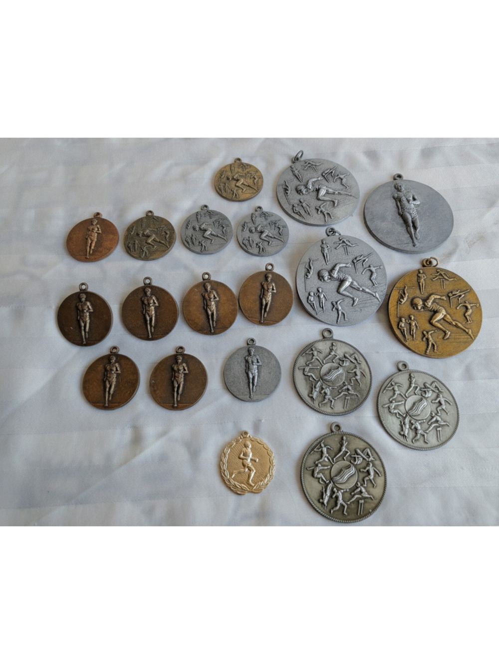 19 Vintage 1990-1993 Oklahoma Track And Field Medals Lot Picher